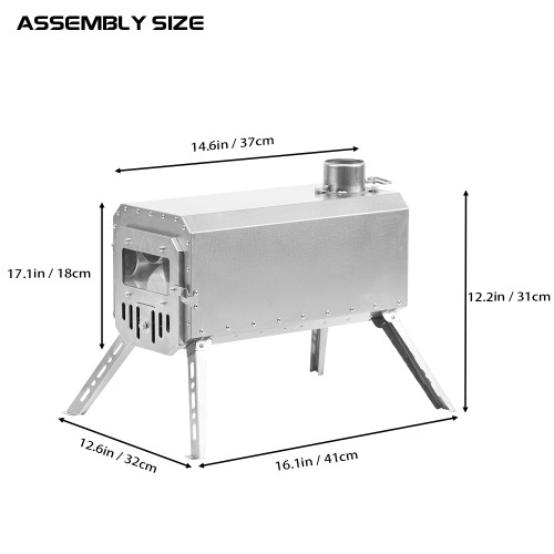 Traveler Holzofen | Ultraleichter Titanofen | POMOLY Neuheit 2023