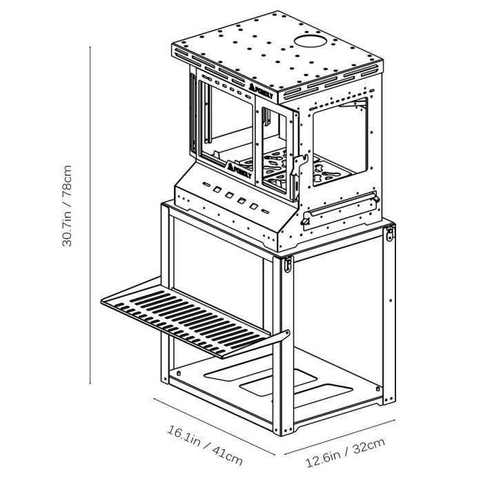 Reactor Ti Holzofen | Camping-Zeltofen | POMOLY Neuheit