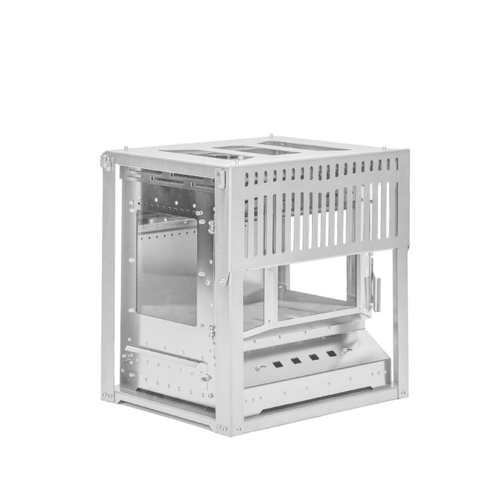 Reactor Ti Spiegelversion | Titan-Holzofen | Camping-Zeltofen | POMOLY Neuheit