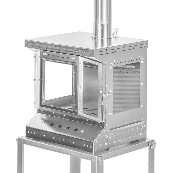 Reactor Ti Spiegelversion | Titan-Holzofen | Camping-Zeltofen | POMOLY Neuheit
