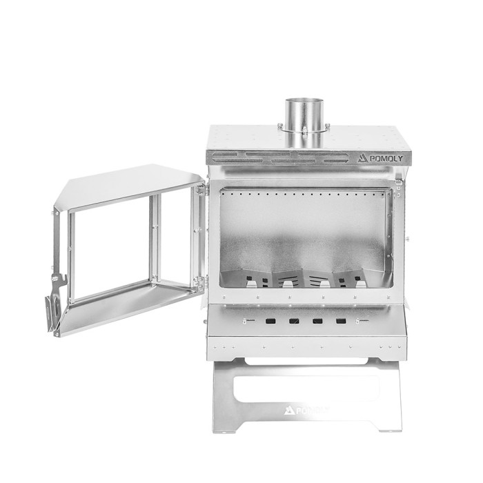 Reactor Ti Spiegelversion | Titan-Holzofen | Camping-Zeltofen | POMOLY Neuheit