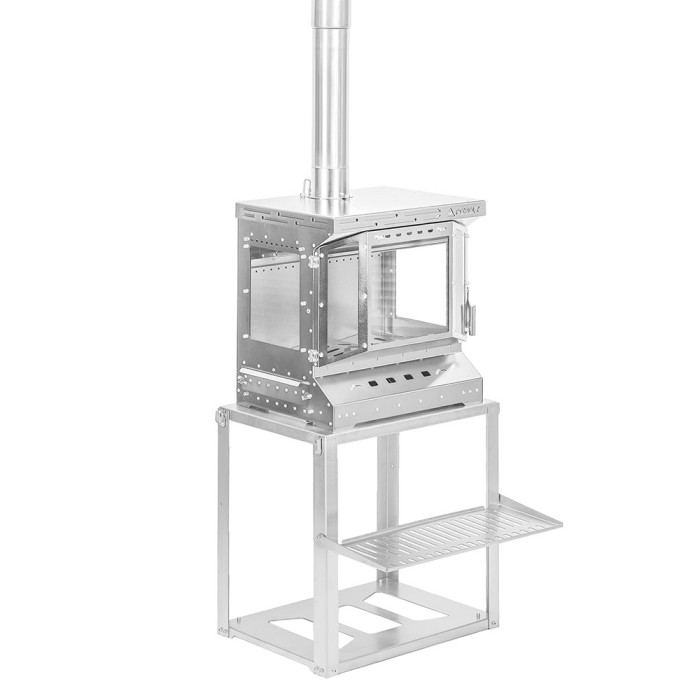 Reactor Ti Spiegelversion | Titan-Holzofen | Camping-Zeltofen | POMOLY Neuheit