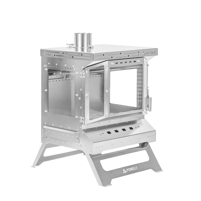 Reactor Ti Spiegelversion | Titan-Holzofen | Camping-Zeltofen | POMOLY Neuheit