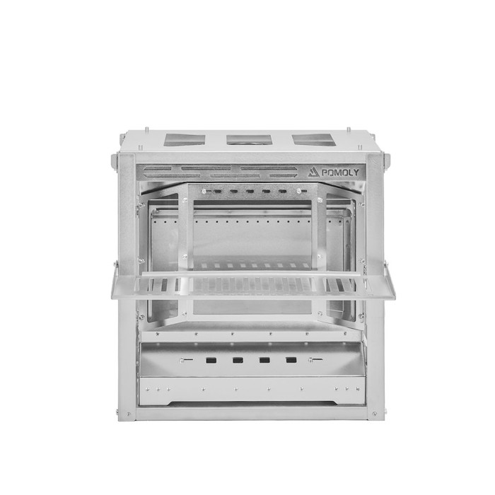 Reactor Ti Spiegelversion | Titan-Holzofen | Camping-Zeltofen | POMOLY Neuheit