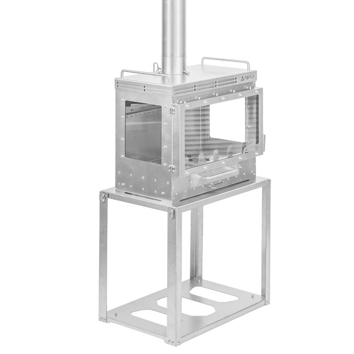 Dweller Ti Ultra 3 – Titan-Camping-Holzofen mit Basis | POMOLY Neuheit