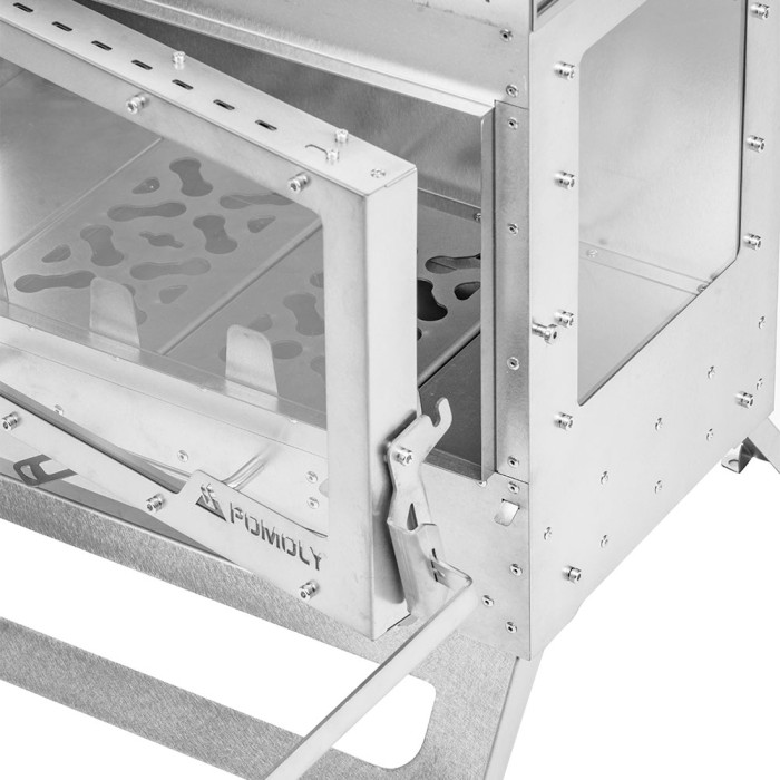 Dweller Ti Ultra 3 – Titan-Camping-Holzofen mit Basis | POMOLY Neuheit