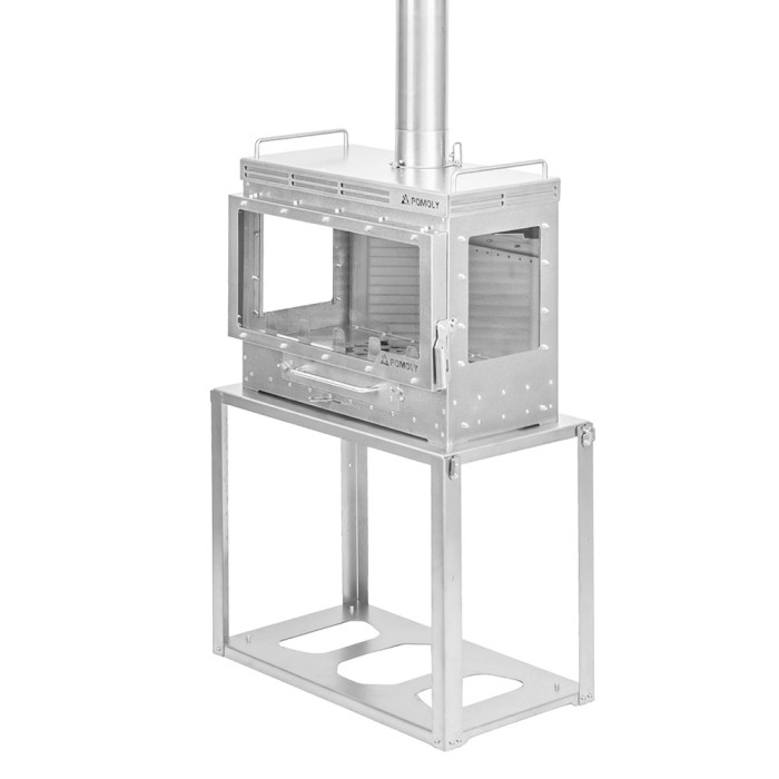 Dweller Ti Ultra 3 – Titan-Camping-Holzofen mit Basis | POMOLY Neuheit