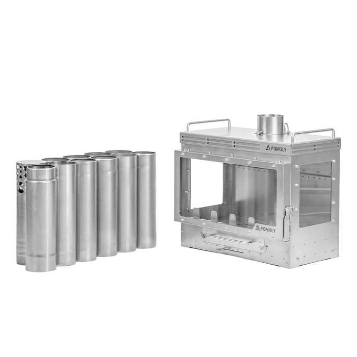 Dweller Ti Ultra 3 – Titan-Camping-Holzofen mit Basis | POMOLY Neuheit