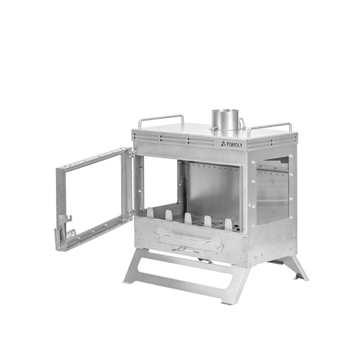 Dweller Ti Ultra 3 – Titan-Camping-Holzofen mit Basis | POMOLY Neuheit