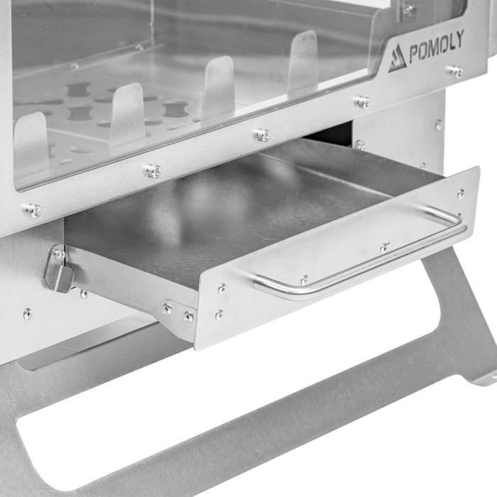 Dweller Ti Ultra 3 – Titan-Camping-Holzofen mit Basis | POMOLY Neuheit