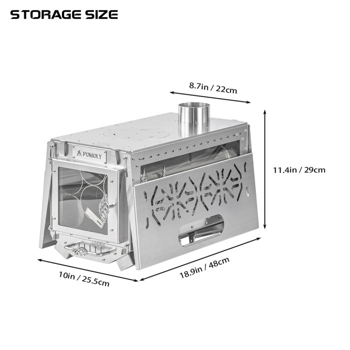 Oroqen Max 3 柴火爐 | 用於熱帳篷露營的便攜式爐灶 | POMOLY 2023新品上架