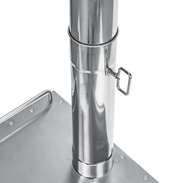 Φ2.76in x 11.8in (Φ7cm x 30cm) 氣流控制器煙囪部分 | 適用於帶 2.76 英寸/7 厘米直徑煙囪管的帳篷爐 | POMOLY