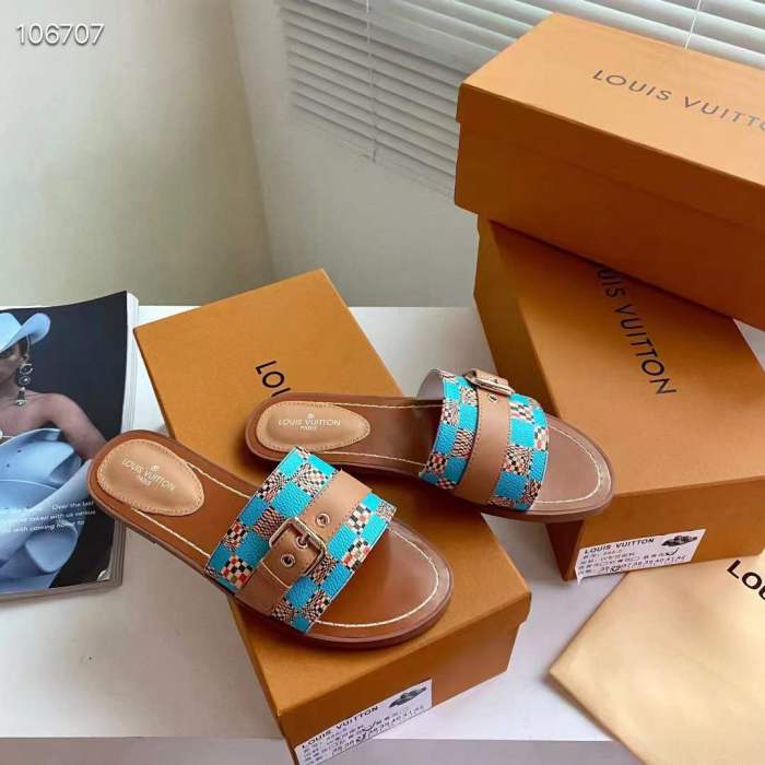 Women L*ouis V*uitton Top Slippers