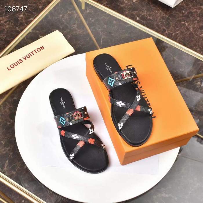 Women L*ouis V*uitton Top Slippers