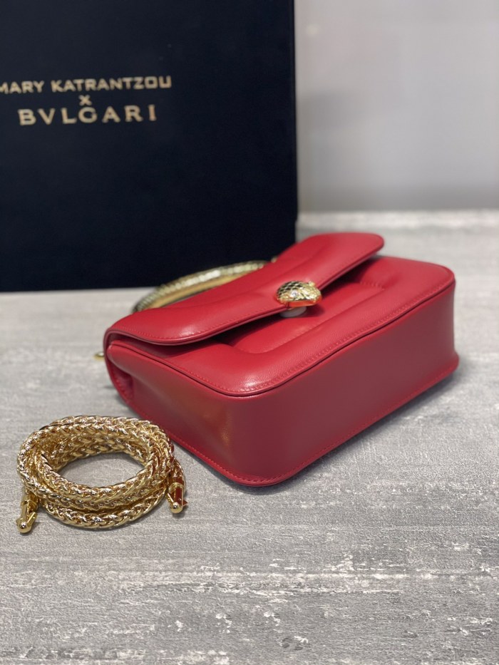 B*vlgari Top Quality Bag 19.2*15*6CM