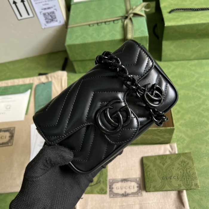 G*ucci Bag Top Quality 16.5*10.2*5.1CM