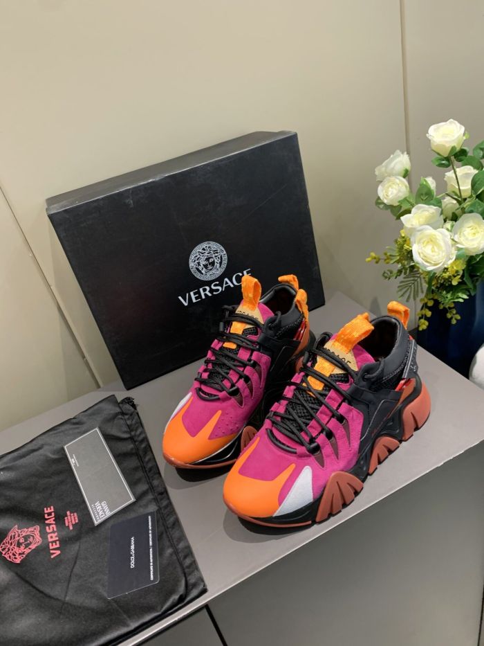 Men Women V*ersace Top Sneakers