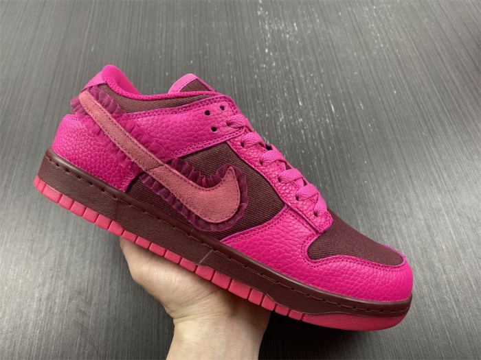 Nike Spruces Up Its Dunk Low Team Red/Pink DQ9324-600