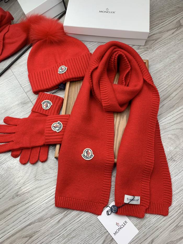 Scarf three-piece