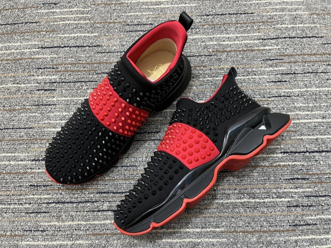 Men Women C*hristian L*ouboutin Top Sneakers