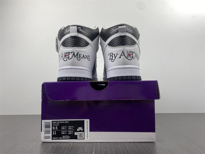 Supreme x Nike SB Dunk High QS “By Any Means”SUP DN3741-002