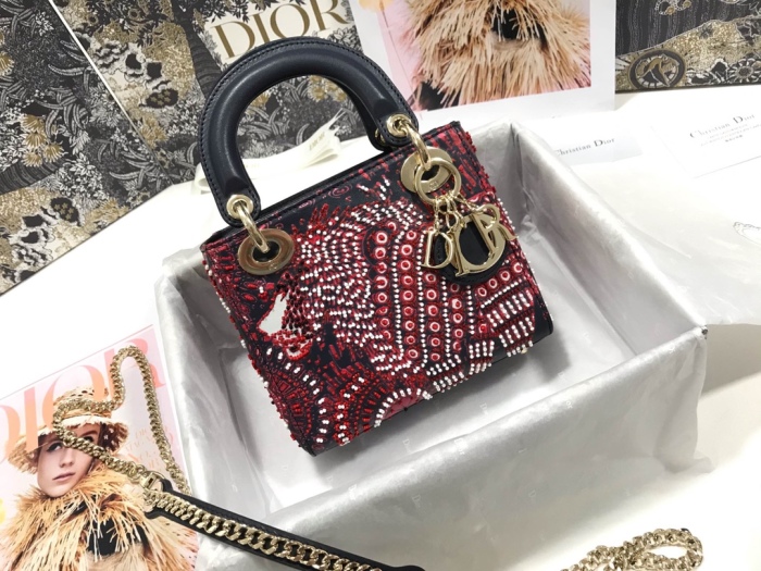 D*ior Top Bag 17*15*7cm