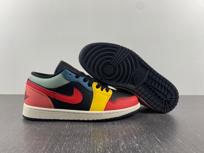 AIR JORDAN 1 LOW 'BLACK MULTI' SKU DN3739-060