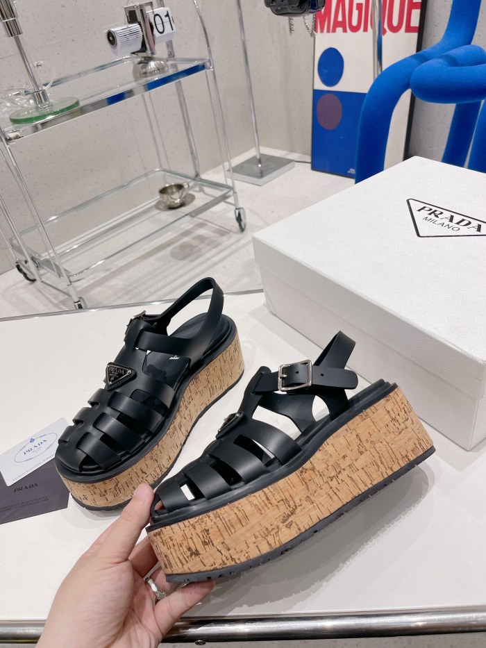Women P*rada Top Quality Sandals