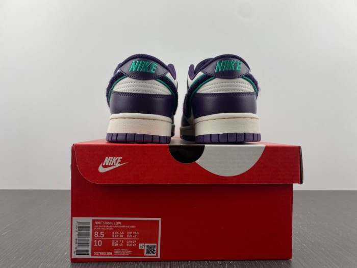 SB Dunk Low Chenille Swoosh DQ7683-100