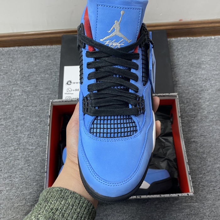 Travis Scott x Air Jordan 4 Houston Oilers 308497-406
