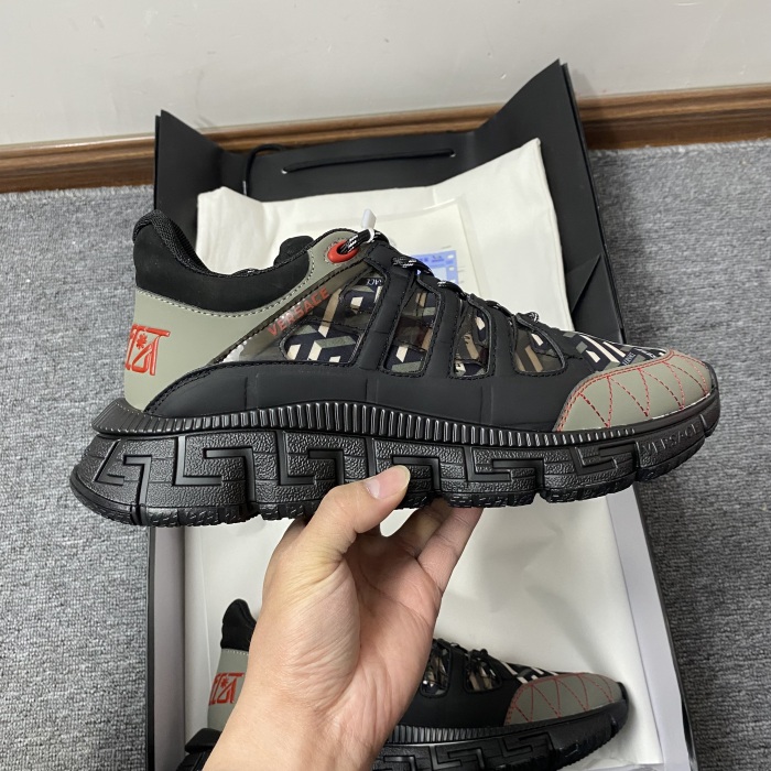 Men Women V*ersace Top Sneakers