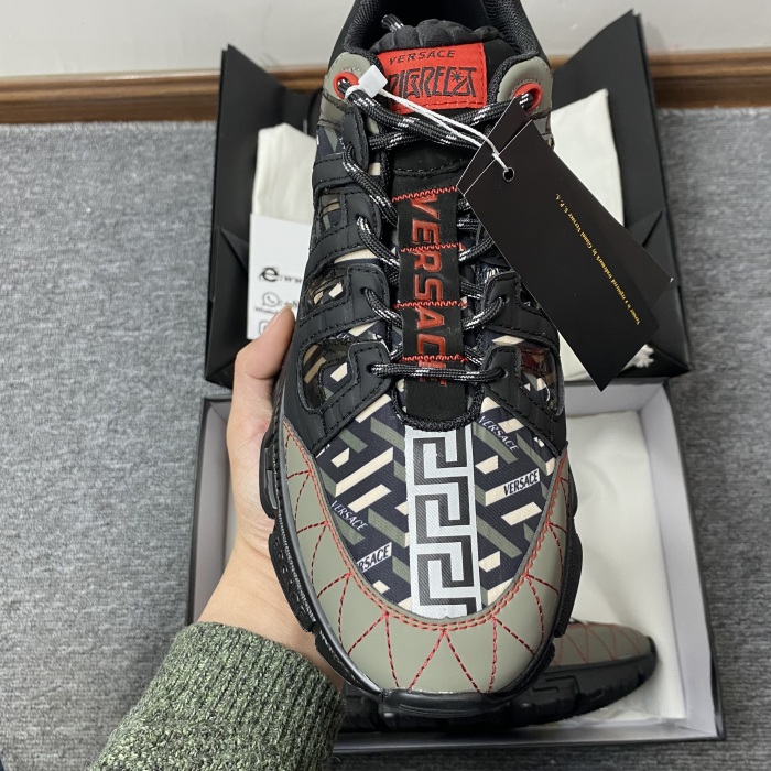 Men Women V*ersace Top Sneakers