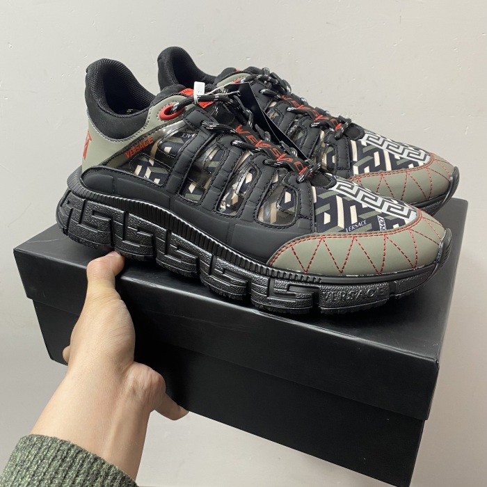 Men Women V*ersace Top Sneakers