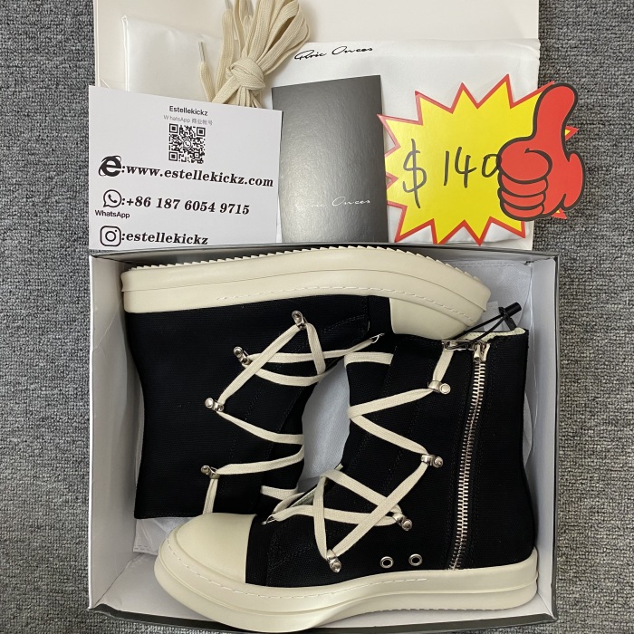 Men Women R*ick O*wens Top Sneaker