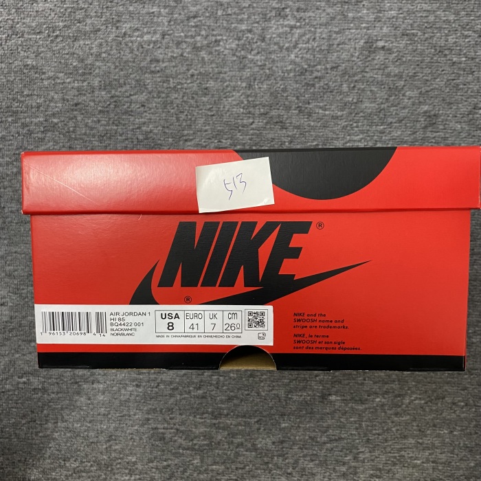 Air Jordan 1 High ’85 “Black White” BQ4422-001