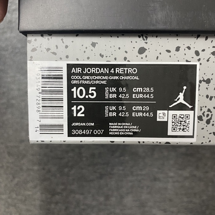 Air Jordan 4 Cool Grey 308497-007