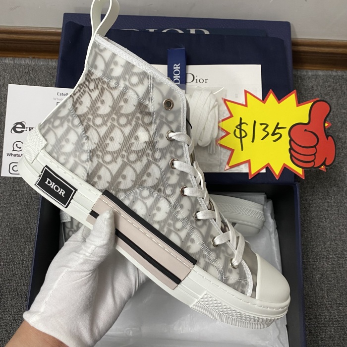 Men Women D*ior Top Sneakers