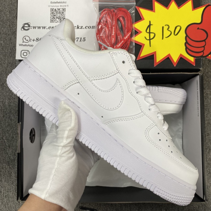 S*upreme x N*ike A*ir Force 1 Low CU9225 100