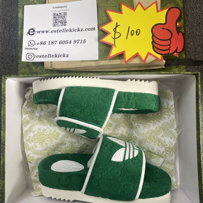 Men Women G*ucci A*didasTop Quality Sandals
