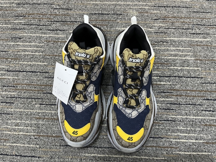 B*alenciaga & G*ucci Triple S Trainers