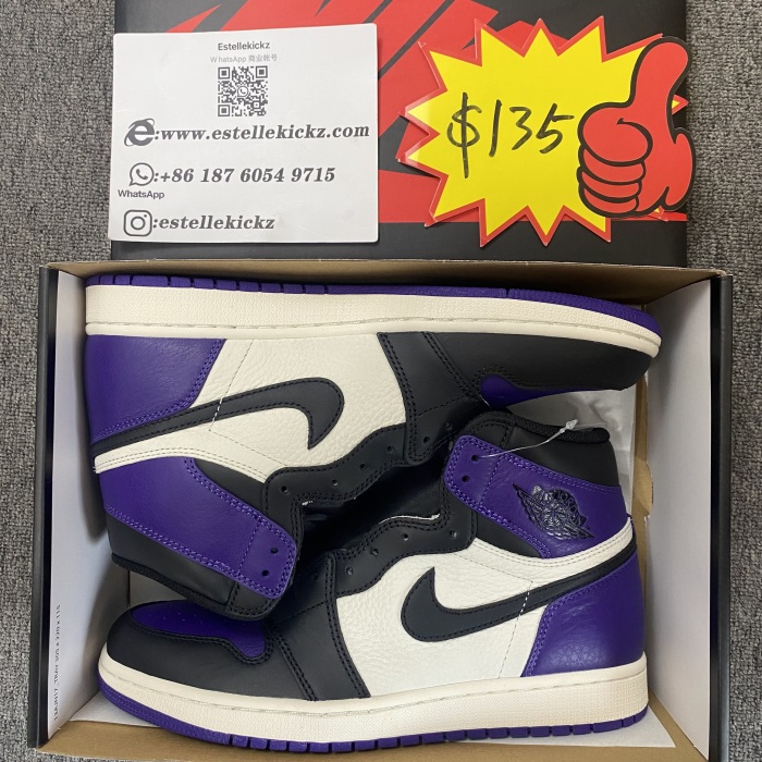 Air Jordan 1 Court Purple 555088-501