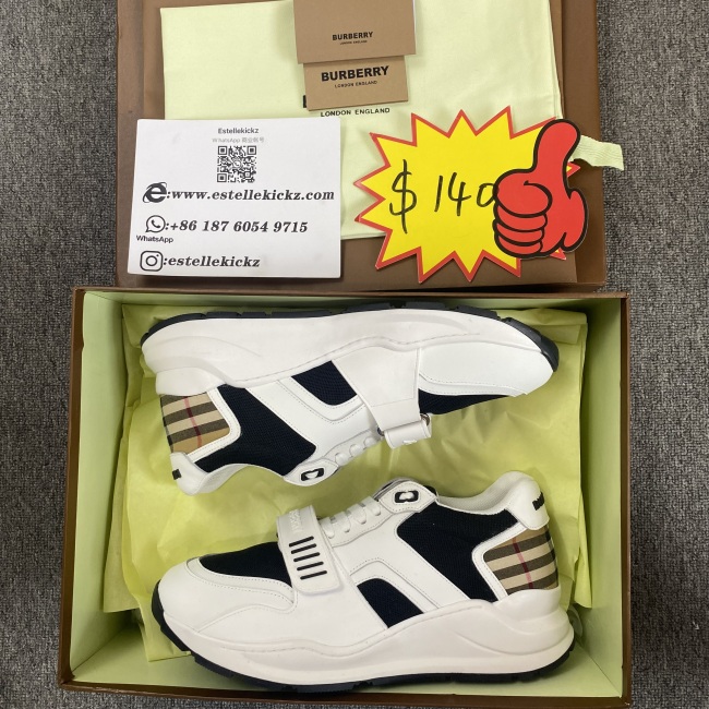 Men B*urberry Top Sneakers