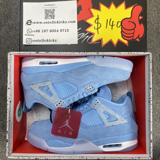Air Jordan 4 Retro UNC PE   AJ4 1032070