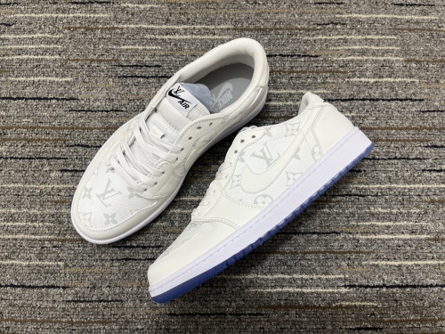 Men Women L*ouis V*uitton  x Air Jordan Top Sneakers
