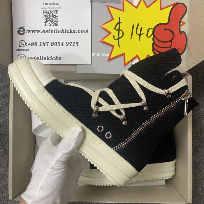 Men Women R*ick O*wens Top Sneaker