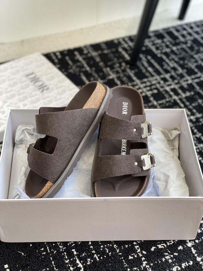 Men Women D*ior x B*irkenstock  Top Quality Sandals