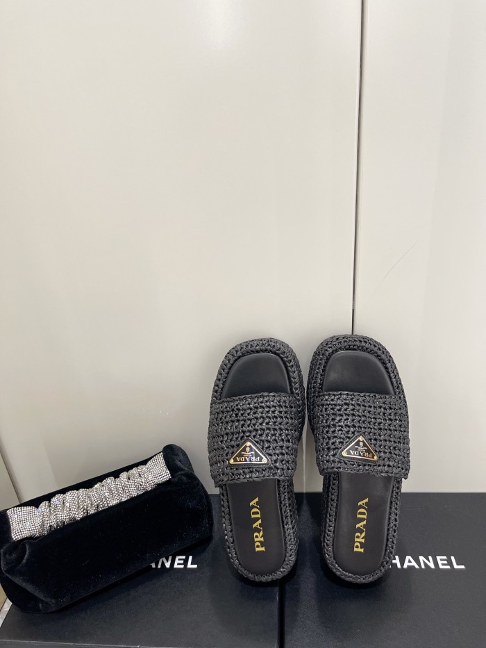 Women P*rada Top Quality Sandals