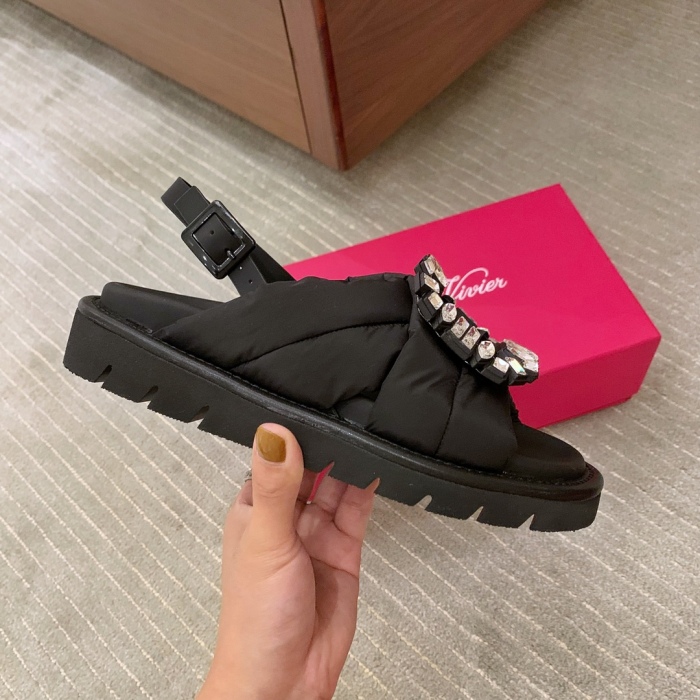 Women  R*oger V*ivier Top Sandals