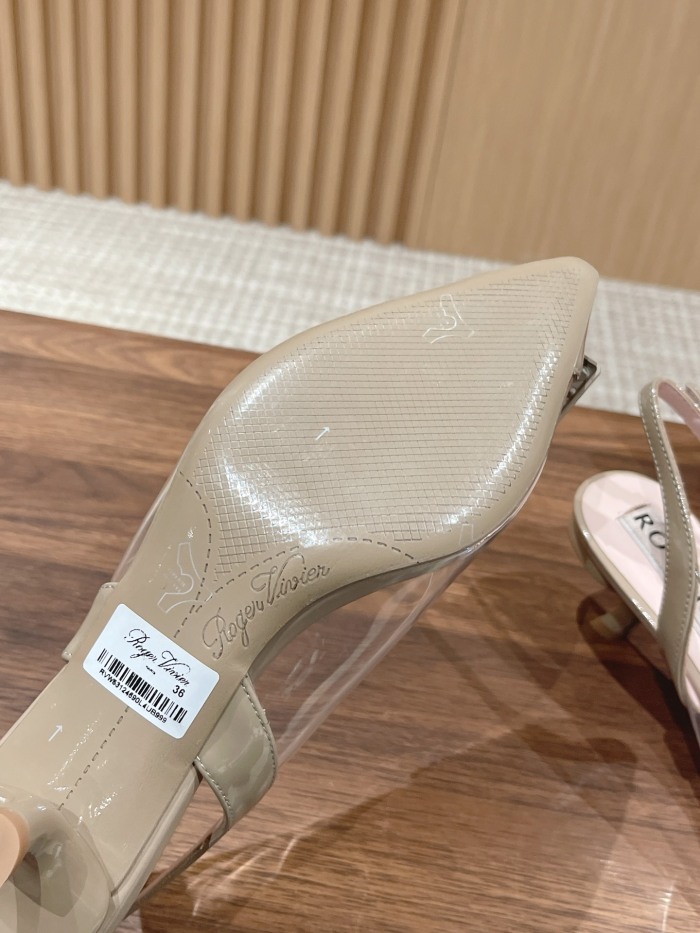 Women  R*oger V*ivier Top Sandals