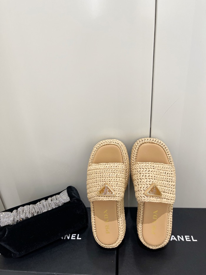 Women P*rada Top Quality Sandals